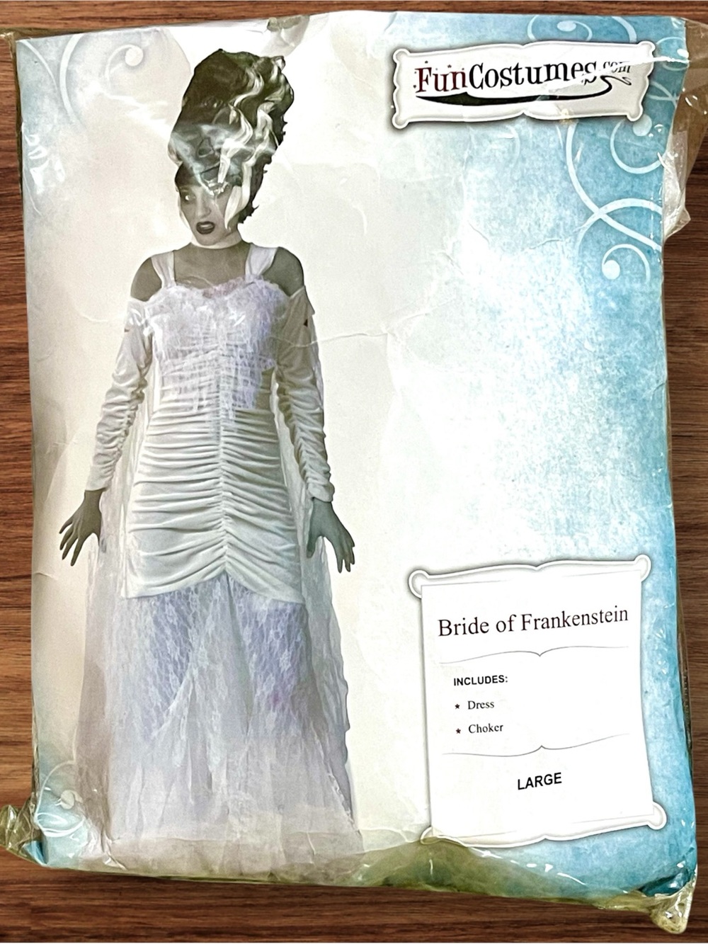 Women’s Large Bride of Frankenstein Halloween Costume